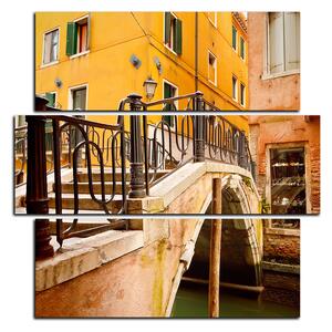 Obraz na plátne - Malý most v Benátkach - štvorec 3115D (75x75 cm)