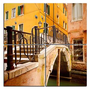 Obraz na plátne - Malý most v Benátkach - štvorec 3115E (60x60 cm)