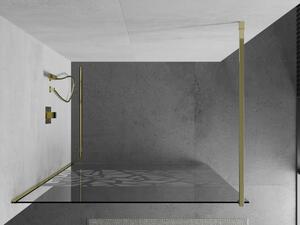 Mexen Kioto sprchová stena 70 x 200 cm, transparentnéné/biely vzor 8 mm, zlatá - 800-070-101-50-85