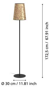 Eglo 390295 - Stojacia lampa CASTUERA 1xE27/25W/230V zlatá/ružová