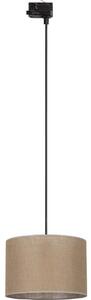 Luster na lanku 3-fáz. lišto. systému TRACER 1xE27/15W/230V pr. 30 cm čierna/hnedá