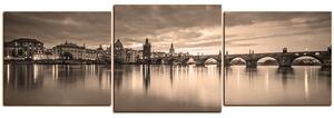 Obraz na plátne - Karlov most - panoráma 5111HD (150x50 cm)