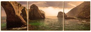 Obraz na plátne - Pevnosť v Berlenga island - panoráma 5119FC (90x30 cm)