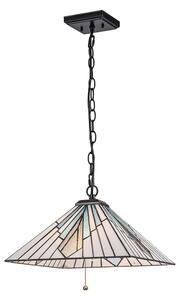 Elstead TF-ALDERLEY-P - Luster na reťazi Tiffany ALDERLEY 1xE27/60W/230V