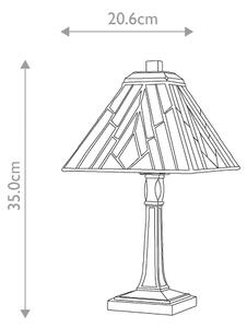 Elstead TF-ALDERLEY-TL-M - Stolná lampa Tiffany ALDERLEY 1xE14/40W/230V 35 cm