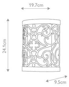 Feiss FE-ARABESQUE1 - Nástenné svietidlo ARABESQUE 1xE14/60W/230V