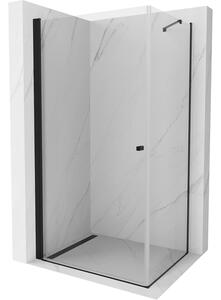 Mexen Pretoria sprchová kabína, kyvné dvere 70 x 80 cm, transparentnéné, čierna - 852-070-080-70-00
