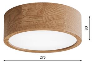 Kúpeľňové stropné svietidlo CLEO 2xE27/24W/230V IP54 pr. 27,5 cm dub