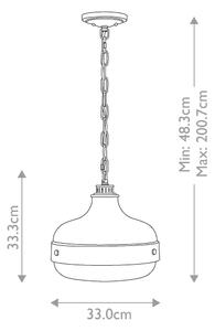 Feiss FE-CADENCE-2P-MB - Luster na reťazi CADENCE 2xE27/75W/230V