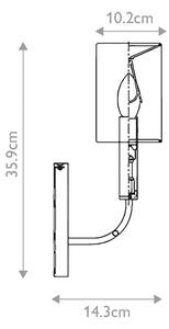 Feiss FE-BRIANNA1-BB - Nástenné svietidlo BRIANNA 1xE14/60W/230V