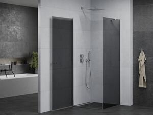 Mexen Pretoria sprchová kabína, kyvné dvere 70 x 70 cm, grafitová čierna, chrómová - 852-070-070-01-40