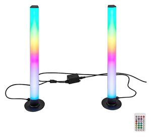 Rabalux 76014 - SADA 2x LED RGB Stmievateľná stolná lampa PACO LED/5W/5V