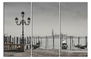 Obraz na plátne - Veľký kanál a gondoly v Benátkach 1114QB (150x100 cm)