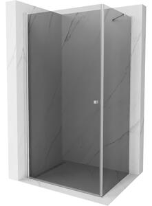 Mexen Pretoria sprchová kabína, kyvné dvere 70 x 80 cm, grafitová čierna, chrómová - 852-070-080-01-40