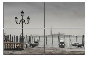 Obraz na plátne - Veľký kanál a gondoly v Benátkach 1114QE (150x100 cm)