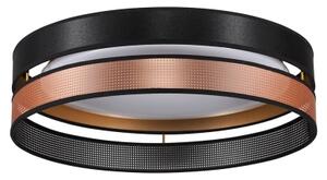 Duolla-LED Stropné svietidlo ROLLER DUO SHINY LED/24W/230V pr. 45 cm čierna/medená