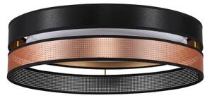 Duolla-LED Stropné svietidlo ROLLER DUO SHINY LED/24W/230V pr. 45 cm čierna/medená