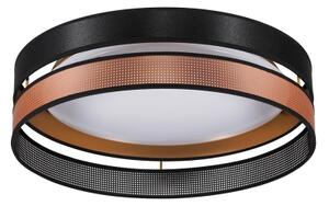 Duolla-LED Stropné svietidlo ROLLER DUO SHINY LED/24W/230V pr. 45 cm čierna/medená