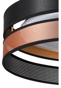 Duolla-LED Stropné svietidlo ROLLER DUO SHINY LED/24W/230V pr. 45 cm čierna/medená