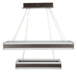 LED Stmievateľný luster na lanku LED/113W/230V 3000K hnedá
