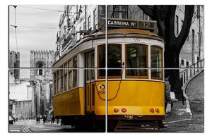 Obraz na plátne - Historická električka v centre Lisabonu 1116D (90x60 cm)