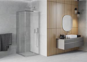 Mexen Rio štvorcová sprchová kabína 70 x 70 cm, transparentnéné, chrómová - 860-070-070-01-00