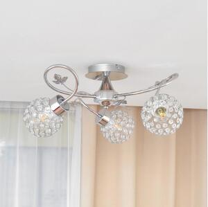 Prisadený luster SOPHIA 3xE27/15W/230V lesklý chróm/číra