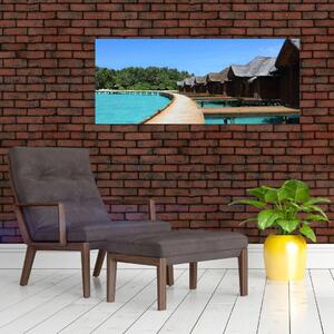 Obraz Maledivy (120x50 cm)