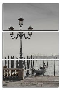 Obraz na plátne - Veľký kanál a gondoly v Benátkach - obdĺžnik 7114QB (90x60 cm )