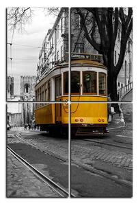 Obraz na plátne - Historická električka v centre Lisabonu - obdĺžnik 7116D (120x80 cm)