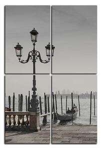 Obraz na plátne - Veľký kanál a gondoly v Benátkach - obdĺžnik 7114QD (90x60 cm)