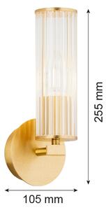 Argon 8497 - Nástenné svietidlo HAMPTON 1xE14/7W/230V zlatá