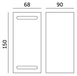 Vonkajšie nástenné svietidlo QUERK 2xGU10/35W/230V IP54 15 cm čierna