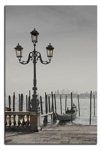 Obraz na plátne - Veľký kanál a gondoly v Benátkach - obdĺžnik 7114QA (90x60 cm )