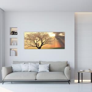 Obraz stromu na lúke (120x50 cm)
