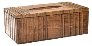 InDecor Box na vreckovky z mangového dreva, 27 x 14,5 x 9,5 cm