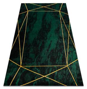 Koberec EMERALD exkluzívny 1022 glamour, štýlový geometrický zeleno / zlatý
