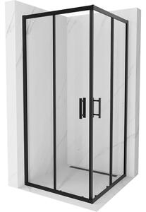 Mexen Rio štvorcová sprchová kabína 90 x 90 cm, transparentnéné, čierna - 860-090-090-70-00