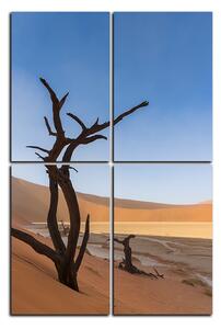 Obraz na plátne - Mŕtvy strom v dunach - obdĺžnik 7130D (90x60 cm)