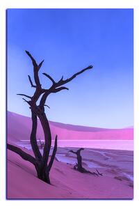 Obraz na plátne - Mŕtvy strom v dunach - obdĺžnik 7130FA (60x40 cm)