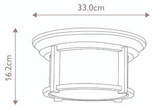 Feiss FE-MERRILL-F - Vonkajšie stropné svietidlo MERRIL 2xE27/60W/230V IP44