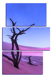 Obraz na plátne - Mŕtvy strom v dunach - obdĺžnik 7130FC (120x80 cm)
