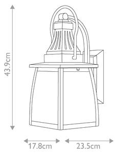 Hinkley HK-MONTAUK-M - Vonkajšie nástenné svietidlo MONTAUK 2xE14/60W/230V IP44