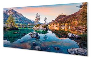 Nástenný panel  Nemecko Alpy jeseň Horské jazero 100x50 cm