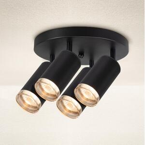 Brilagi - Kúpeľňové bodové svietidlo SELE AQUA 4xGU10/30W/230V IP44 čierna