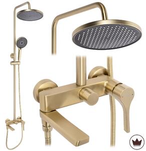 Rea Maxim, sprchový set premium, zlatá matná, REA-P7065