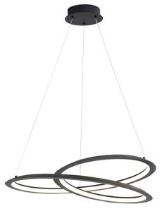LED Luster na lanku TANGO LED/44W/230V 4000K pr. 60 cm čierna