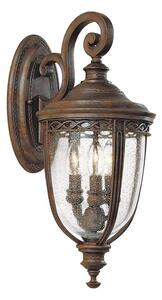 Feiss FE-EB2-M-BRB-Vonkajšie nástenné svietidlo ENGLISH BRIDLE 3xE14/60W/230V IP44