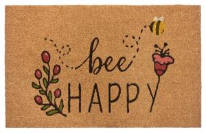 Hanse Home , Rohožka Bee happy 105572 - na von aj na doma, 45x75, hnedá, chodba / predsieň