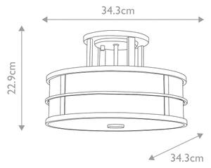 Feiss - Prisadený luster FUSION 3xE27/60W/230V